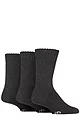 Mens 3 Pair SOCKSHOP Wool Blend Thermal Socks - Black