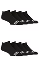 Mens 8 Pair SOCKSHOP Sport and Leisure Trainer Socks - Black
