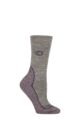Women's 1 Pair Country Pursuit Ridgeway Walker Wool Boot Socks - Grey