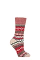 Women's 1 Pair Country Pursuit Hebrides Hiker Wool Boot Socks - Pink