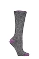 Women's 1 Pair Country Pursuit Water Repellent Cotton Long Boot Socks - Navy / Purple
