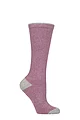 Women's 1 Pair Country Pursuit Water Repellent Cotton Long Boot Socks - Pink / Grey
