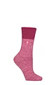Women's 1 Pair SOCKSHOP Gentle Grip Heat Holders Thermal Socks - Muted Pink