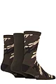 Mens 3 Pair Country Pursuit Water Repellent Cotton Boot Socks - Camouflage