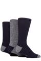 Mens 3 Pair Country Pursuit Water Repellent Cotton Boot Socks - Navy