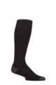 Mens 1 Pair Country Pursuit Water Repellent Cotton Long Boot Socks - Black