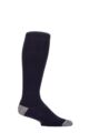 Mens 1 Pair Country Pursuit Water Repellent Cotton Long Boot Socks - Navy