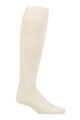 Mens 1 Pair SOCKSHOP Country Pursuit Wool Rich Fishermans Angling Knee High Socks - Cream
