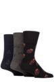 Mens 3 Pair SOCKSHOP Gentle Grip Harry Potter Socks - Black / Navy / Charcoal