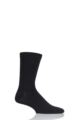 Mens 1 Pair Thought Jimmy Plain Bamboo and Organic Cotton Socks - Black