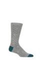 Mens 1 Pair Thought Eman Line Organic Cotton Socks - Grey
