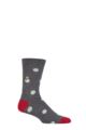 Mens 1 Pair Thought Markus Snowman Bamboo and Organic Cotton Socks - Grey