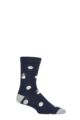 Mens 1 Pair Thought Markus Snowman Bamboo and Organic Cotton Socks - Navy
