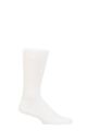 Mens 1 Pair Thought Rafael Organic Cotton Ribbed Sports Socks - White