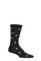 Mens 1 Pair Thought Lightning Organic Cotton and Bamboo Socks - Dark Navy