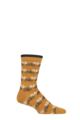 Mens 1 Pair Thought Bicycle Race Bamboo and Organic Cotton Socks - Amber Yellow