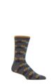 Mens 1 Pair Thought Bicycle Race Bamboo and Organic Cotton Socks - Dark Grey Marl