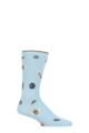 Mens 1 Pair Thought Galactic Organic Cotton Socks - Pastel Blue