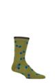 Mens 1 Pair Thought Teri Bamboo Bike Socks - Lichen Green