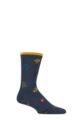 Mens 1 Pair Thought Brody Bamboo Bug Socks - Slate Blue