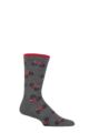 Mens 1 Pair Thought Marquis Bike Bamboo Socks - Dark Grey Marle