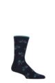 Mens 1 Pair Thought Marquis Bike Bamboo Socks - Navy