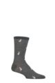 Mens 1 Pair Thought Jamal Animal Organic Cotton Socks - Dark Grey Marle