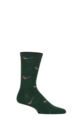 Mens 1 Pair Thought Jamal Animal Organic Cotton Socks - Forest Green