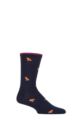 Mens 1 Pair Thought Jamal Animal Organic Cotton Socks - Navy