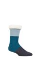 Mens 1 Pair Thought Orion Organic Cotton Cabin Socks - Foam Blue
