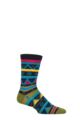 Mens 1 Pair Thought Casper Christmas Fairisle Bamboo Socks - Navy