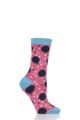 Ladies 1 Pair Thought Mamie Spot Bamboo and Organic Cotton Socks - Sorbet Pink