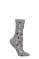 Ladies 1 Pair Thought Lucille Spots Bamboo and Organic Cotton Socks - Grey