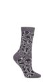 Ladies 1 Pair Thought Essie Forest Animals Organic Cotton Socks - Grey