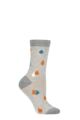 Ladies 1 Pair Thought Juliette Raindrop Bamboo and Organic Cotton Socks - Grey