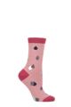 Ladies 1 Pair Thought Juliette Raindrop Bamboo and Organic Cotton Socks - Rose Pink