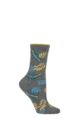 Ladies 1 Pair Thought Mable Leaf Bamboo and Organic Cotton Socks - Grey