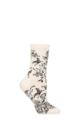 Ladies 1 Pair Thought Fina Bird Organic Cotton Socks - Cream