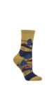 Ladies 1 Pair Thought Evetta Landscape Organic Cotton Socks - Pear Green