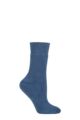 Ladies 1 Pair Thought Bobby Walker Organic Cotton Walking Socks - Blue Slate