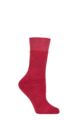 Ladies 1 Pair Thought Bobby Walker Organic Cotton Walking Socks - Cranberry Red
