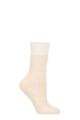 Ladies 1 Pair Thought Bobby Walker Organic Cotton Walking Socks - Cream