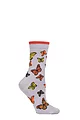 Women's 1 Pair Thought Butterfly Organic Cotton Socks - Pebble Grey
