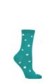 Ladies 1 Pair Thought Niamh Clover Bamboo Socks - Peacock Green