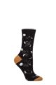 Ladies 1 Pair Thought Mona Moon Bamboo Socks - Black