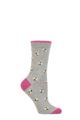 Ladies 1 Pair Thought Organic Cotton Bug Socks - Grey Marle