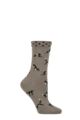 Ladies 1 Pair Thought Bamboo and Organic Cotton Yoga Cats Socks - Pea Green