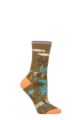 Ladies 1 Pair Thought Organic Cotton Garden Socks - Green