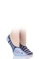 Ladies 2 Pair SOCKSHOP Wildfeet Invisible Socks - Rabbit