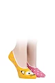 Women's 2 Pair SOCKSHOP Wildfeet Invisible Socks - Fox